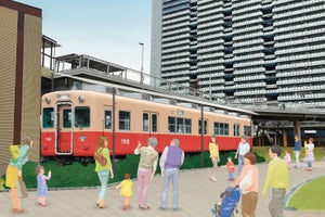 阪神電気鉄道「赤胴車」武庫川団地内に設置へ - URと包括連携協定