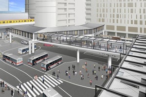 渋谷駅「西口仮設通路」「渋谷フクラス接続デッキ」7月に供用開始
