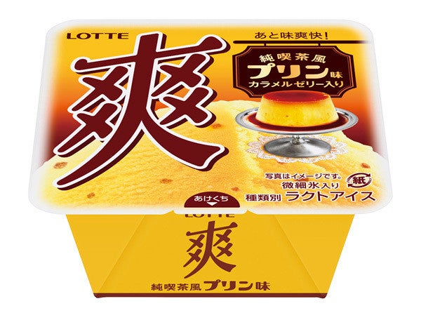 昔ながらの固めプリンがアイスになった 爽 純喫茶風プリン味 新発売 マイナビニュース