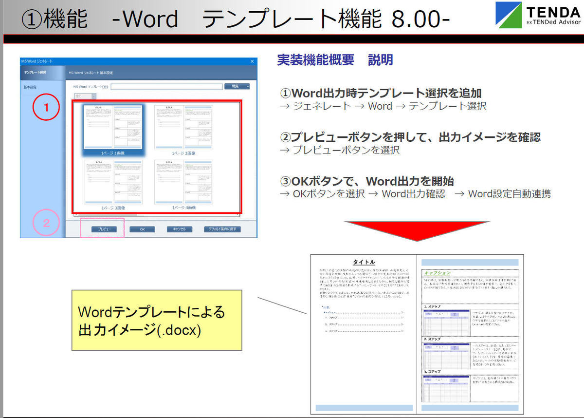 テンダ マニュアル自動作成 Dojo にwordテンプレート機能追加 マイナビニュース