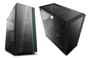 DEEPCOOL、RGB LEDストリップとガラスパネルを使ったミドルタワーケース