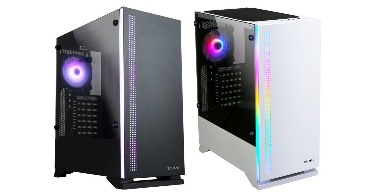 ZALMAN、RGB LEDファンが標準で付属するコンパクトミドルタワーケース