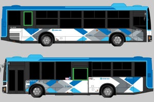 西武バス、路線バスのデザイン67年ぶり変更 - 4月下旬頃から運行へ
