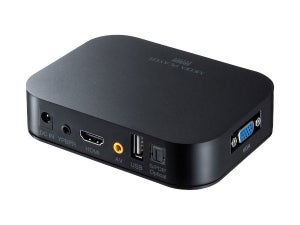 サンワサプライ、直接テレビに繋げるSD/USBメモリ対応メディアプレイヤー