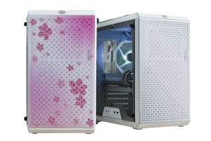 Cooler Master、桜デザインのPCケースと白い電源のセットモデル