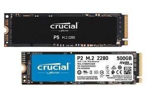 Crucial、リード最大3,400/秒・ライト最大3,000MB/秒のNVMe SSD