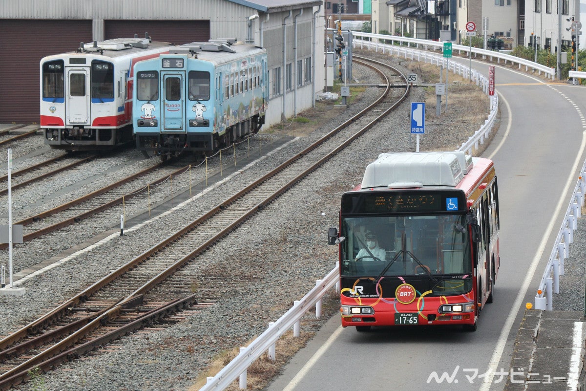 Jr東日本 大船渡線brt小友 盛間で5 11から日中時間帯に迂回運転 マイナビニュース