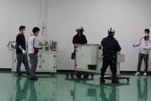 アイリスオーヤマ、国産マスクの生産設備を角田工場へ搬入開始