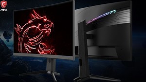 MSI、リフレッシュレート165Hzの湾曲ゲーミングディスプレイ