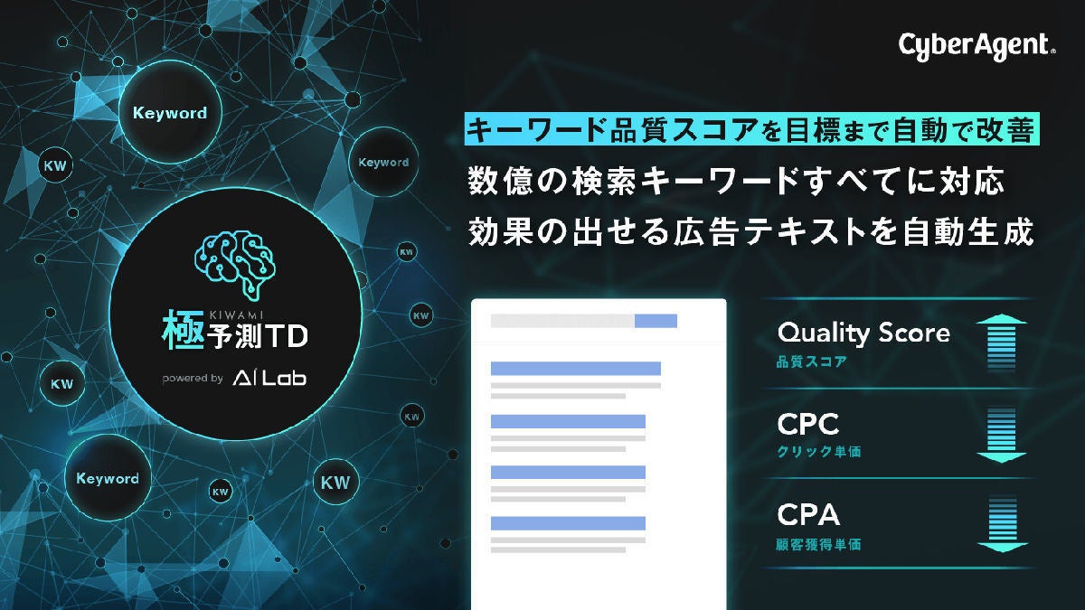 サイバーエージェント Aiで検索連動型広告文を自動作成する 極予測td Tech