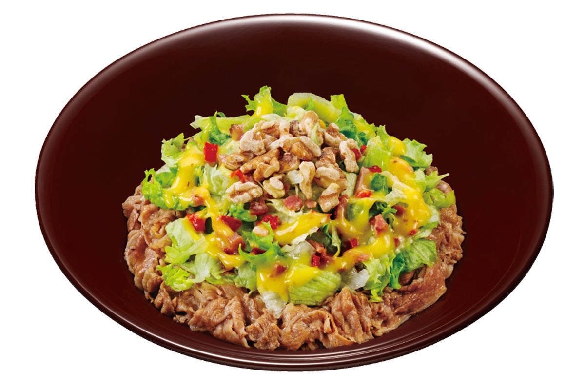 すき家 期間限定で シーザーレタス牛丼 ハニマスレタス牛丼 を販売 マイナビニュース