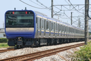 JR東日本E235系、横須賀線・総武快速線用の新造車両が高崎線を走行