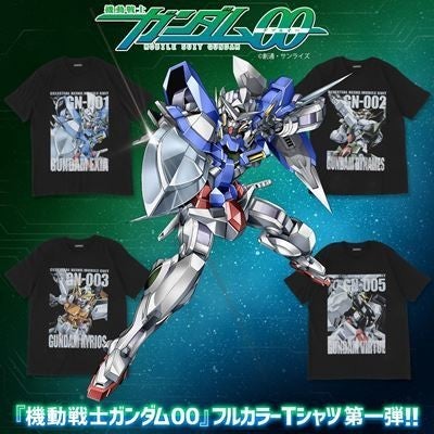 ガンダム00』フルカラーTシャツが新登場、「エクシア」「デュナメス」など4機が第一弾に | マイナビニュース