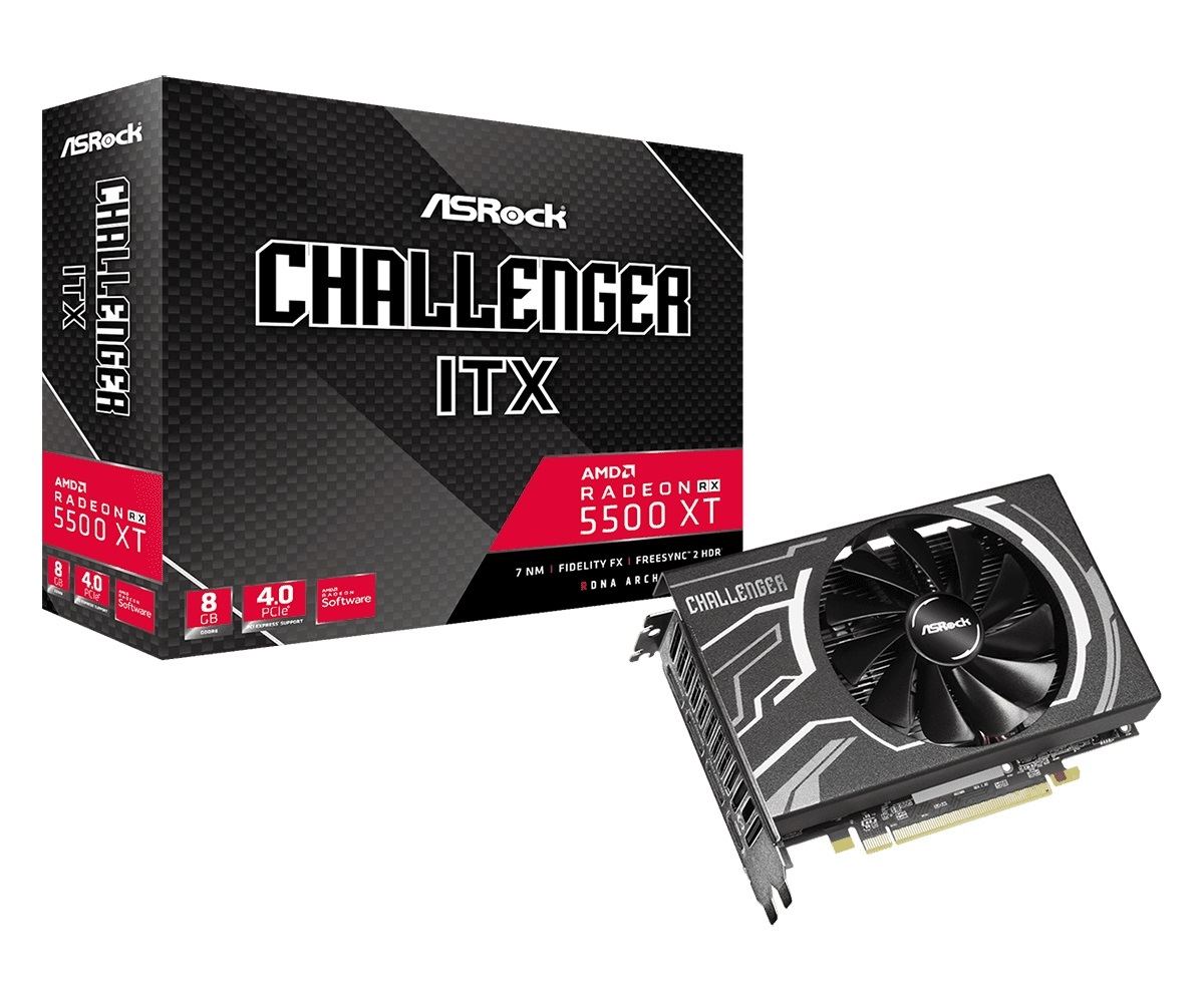 ASRockからAMD Radeon RX 5500 XT搭載グラフィックスカードのショート基板モデル