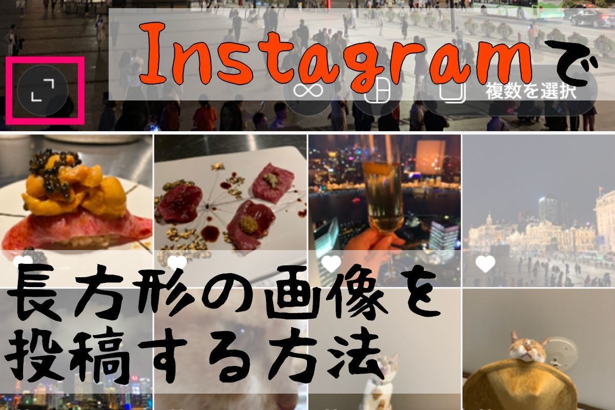 Instagramで長方形の画像や複数枚の画像を投稿する マイナビニュース