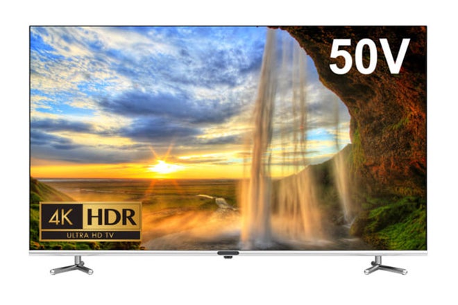 税別39,800円で4K/HDR対応のベゼルレス50V型液晶テレビ、グリーンハウスから | マイナビニュース