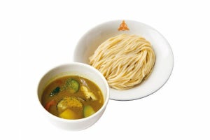 三田製麺所、夏季限定「冷やし夏野菜カレーつけ麺」を販売