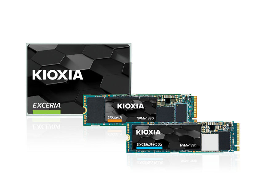キオクシアの個人向けSSDシリーズ。規格や用途別に「EXCERIA PLUS SSD」「EXCERIA SSD」「EXCERIA SATA SSD」の3シリーズをラインナップする