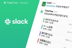 TimeTree、Slackなどの外部アプリとの連携に対応