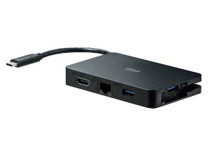 サンワサプライ、Type-C端子をHDMI/有線LAN/USB3.0に変換するアダプター