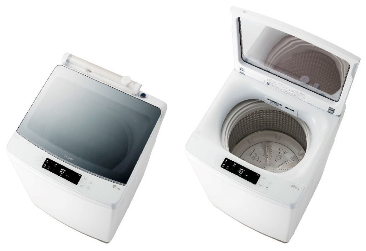 ハイアール、ハーフミラーデザインが美しい全自動洗濯機 | マイナビ 