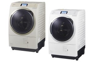 パナソニック、2度洗いモードで汚れ移りを抑えるドラム式洗濯乾燥機