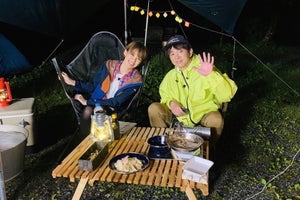 濱口優＆南明奈夫妻、初キャンプに挑戦“キャンプ芸人”がサポート