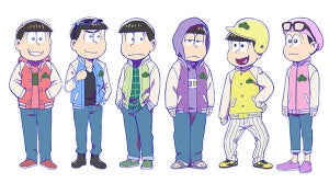 TVアニメ『おそ松さん』、第3期の新衣装“スタジャン姿”の6つ子を公開