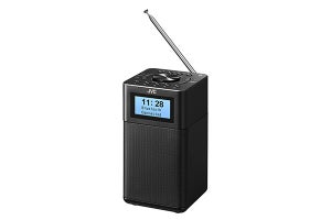 JVC、Bluetoothでスマホの音楽も聴けるワイドFM対応ラジオ「RA-C80BT-B」