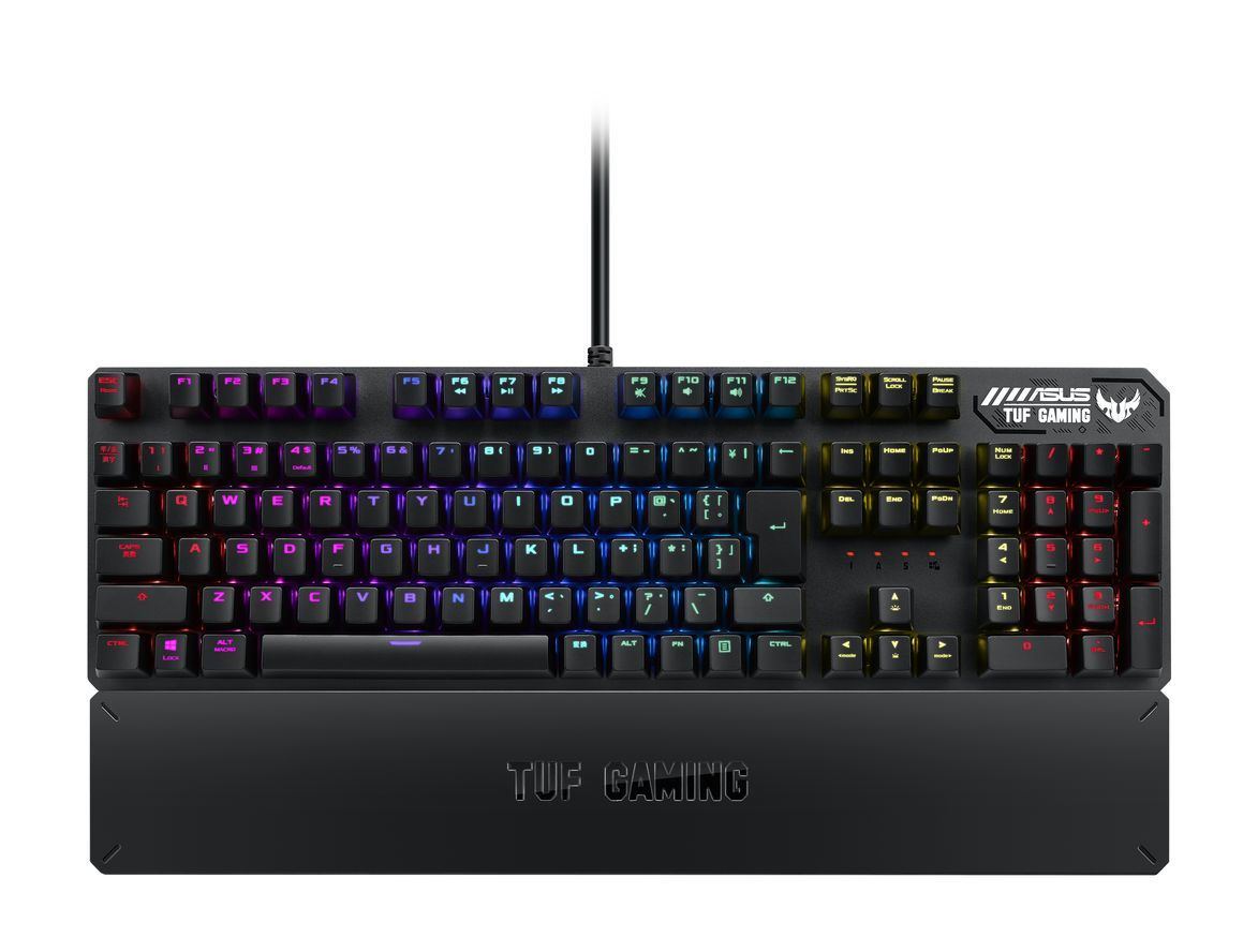 Asus Aura Sync対応の高耐久メカニカルゲーミングキーボード Tuf Gaming K3 マイナビニュース