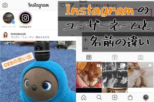 Instagramの「ユーザーネーム」と「名前」は何が違う？