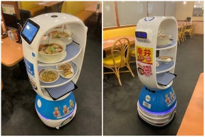 幸楽苑に、非接触型の自動配膳ロボット「K-1号」登場！ - 本宮店で実証実験開始