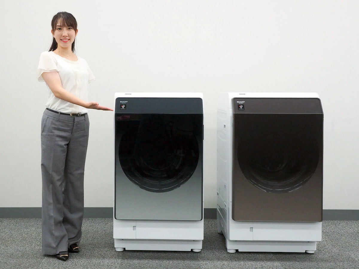 SHARP ドラム式電気洗濯乾燥機 ES-W112-SR 2019年製 - 洗濯機