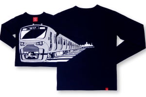 相鉄12000系とOJICOのコラボTシャツ発売「NAVY BLUE」の隠し文字も