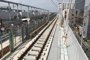 東武スカイツリーライン竹ノ塚駅付近、9/26から上り急行線も高架化