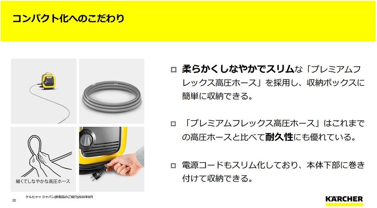 ケルヒャー 日本ユーザーのために開発した小型の高圧洗浄機 K Mini マイナビニュース