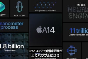 Apple、5nmプロセスの最新プロセッサ「A14 Bionic」