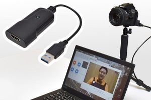 デジカメがWebカメラに変身、2,980円のHDMI-USBアダプター　サンコー