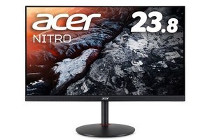 日本エイサー、165Hz駆動・0.5ms応答の23.8型ゲーミング液晶ディスプレイ