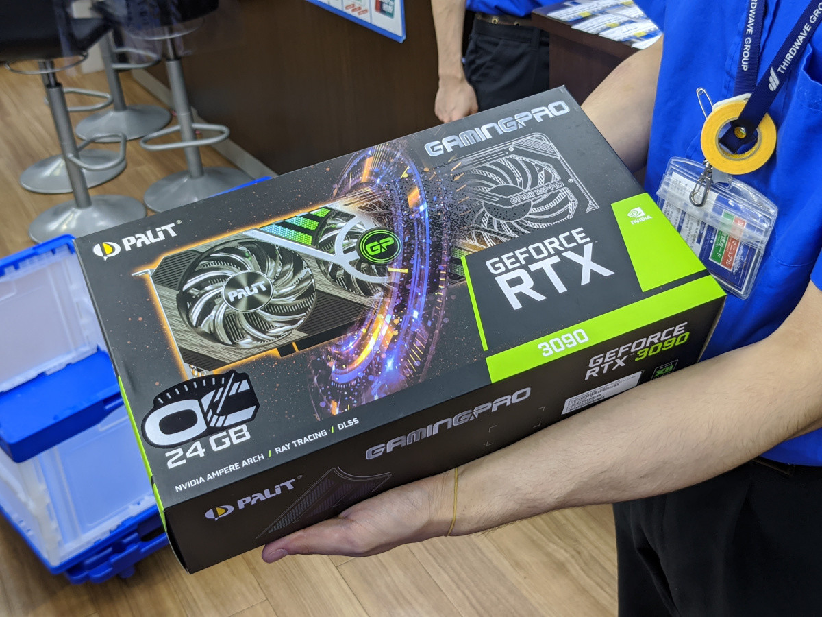GeForce RTX 3090が販売解禁、20万円超のGPUが深夜販売で即完売 GeForce RTX 3090が販売解禁、20万円超のGPUが深夜販売で即完売