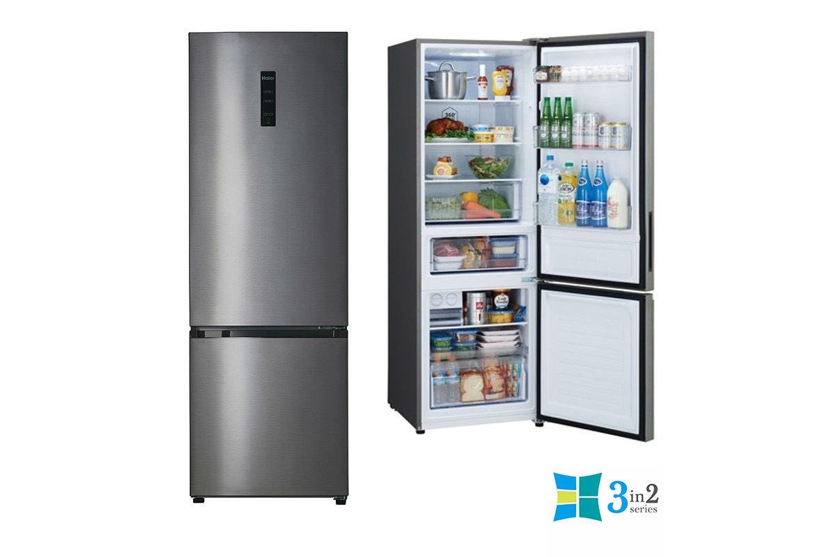 リユース品 ハイアール 326L 2ドア冷蔵庫 JR-NF326A(S) - キッチン家電