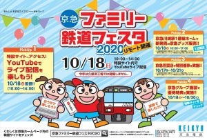 「京急ファミリー鉄道フェスタ 2020」リモート開催、YouTubeで配信