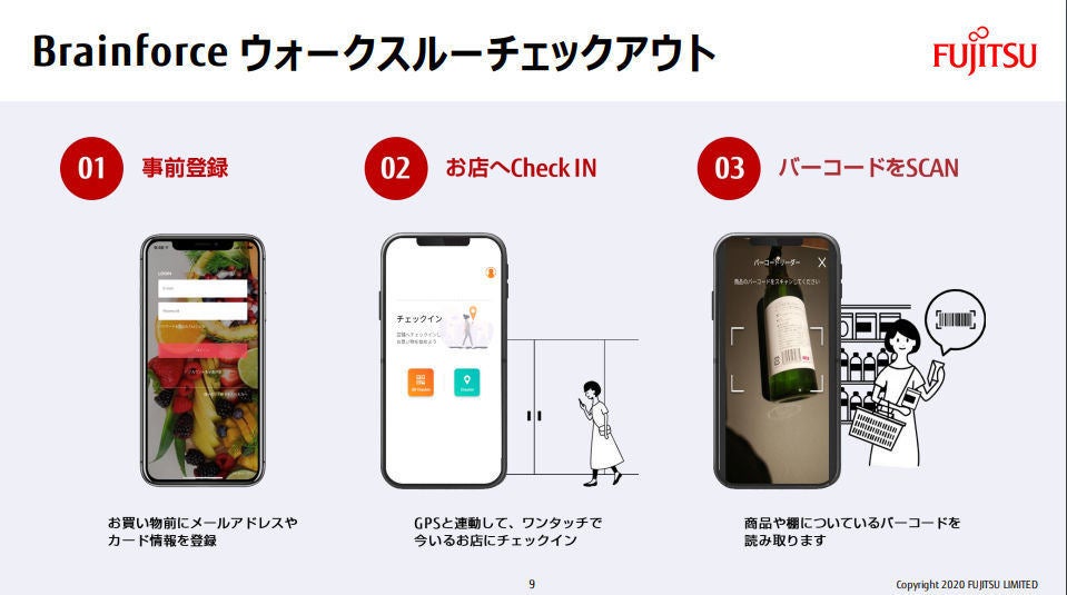 富士通 店舗でスマートフォンによる購入 決済できるサービス マイナビニュース