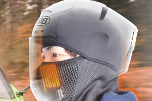 サンコー、冬のバイク乗りに役立つWヒーター内蔵フェイスマスク