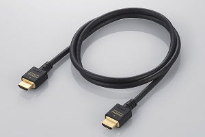 エレコム、8K伝送対応のHDMI 2.1ケーブル - 1m/4,598円〜
