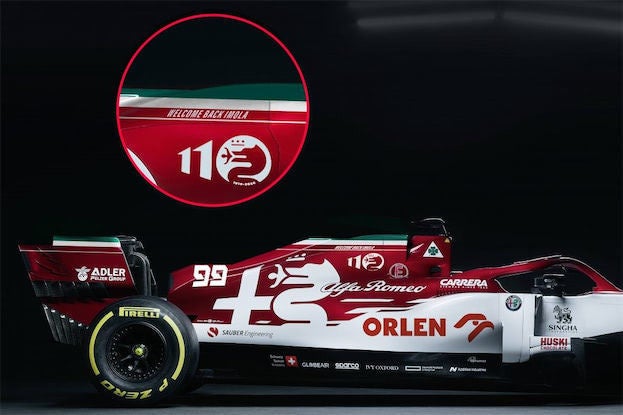 特別なカラーリングを纏ったc39 F1マシンが登場 21年f1シーズンに向けたアルファロメオ マイナビニュース