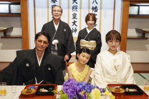 川口春奈、人生初の白無垢姿で結婚式シーン『極主夫道』