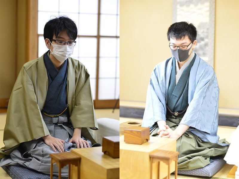 ここまで全勝の豊島竜王（左）と永瀬王座。写真は叡王戦第９局のもの