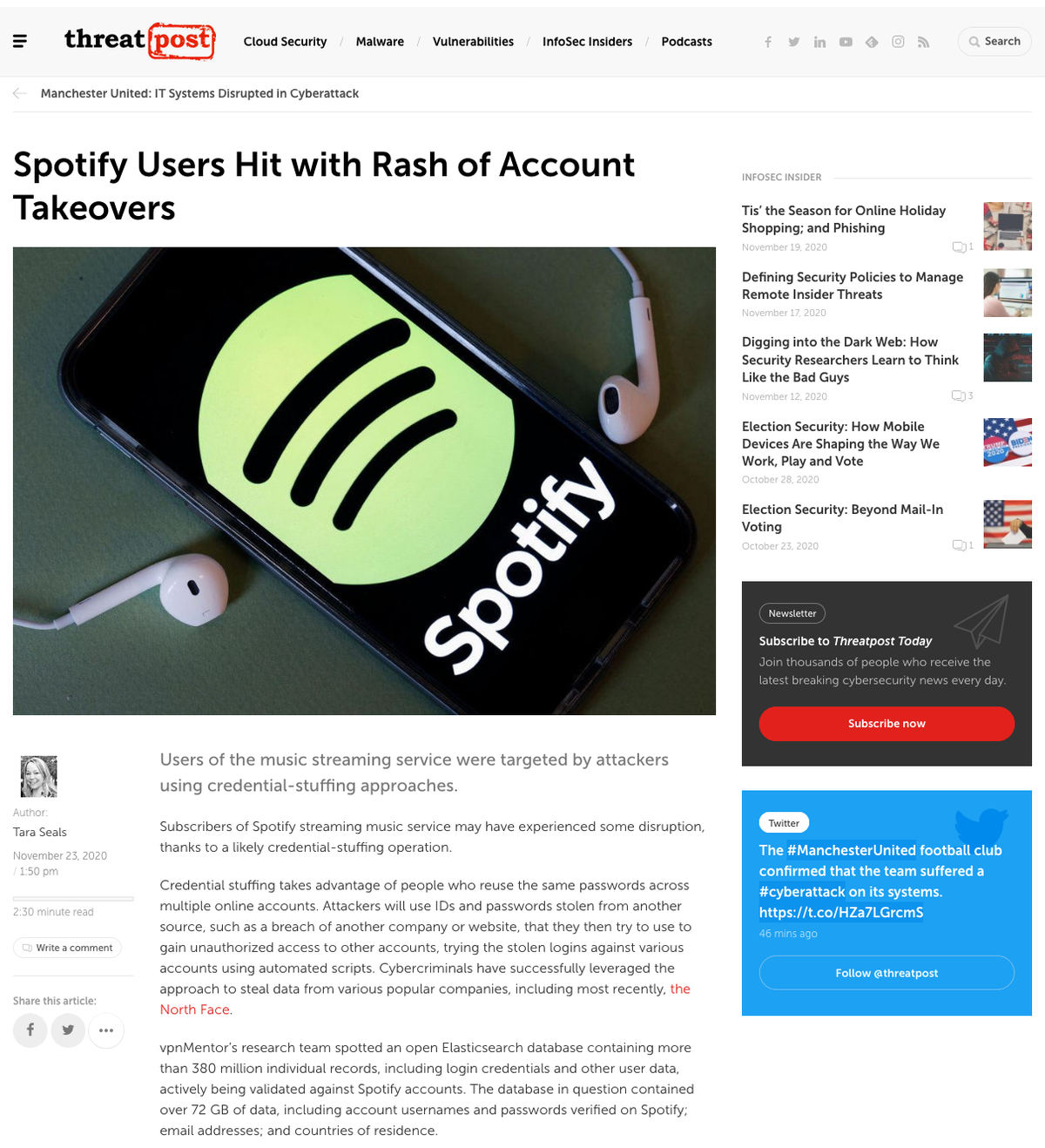 Spotifyのアカウントデータ流出 同じパスワードは変更を Tech