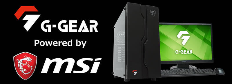 G-GEAR、MSI製パーツを採用したハイエンドデスクトップPC